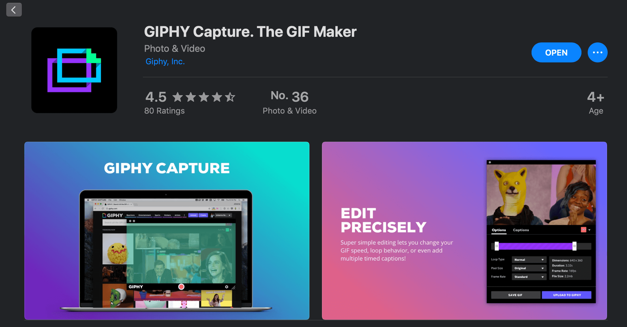GIPHY Capture. The GIF Maker on the Mac App Store